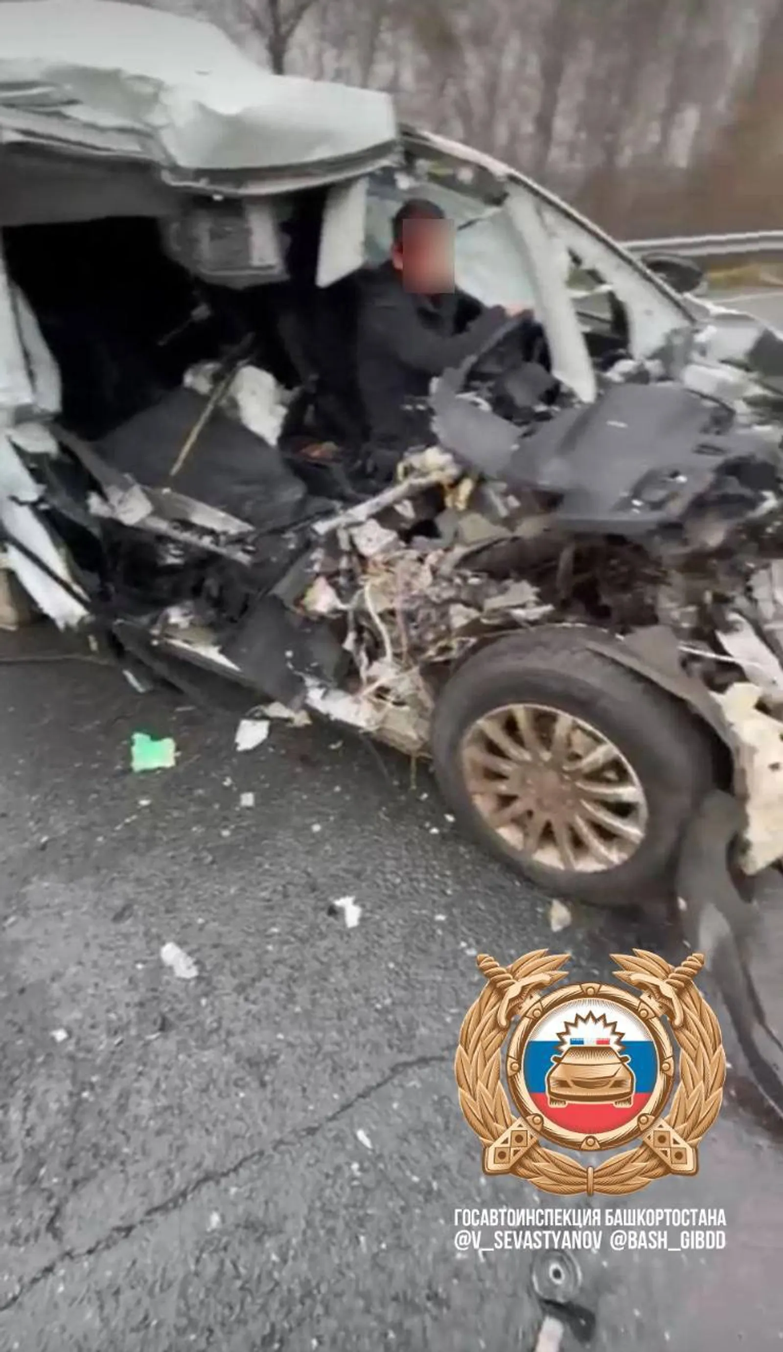В Башкирии водитель бензовоза погубил в ДТП пассажира легковушки