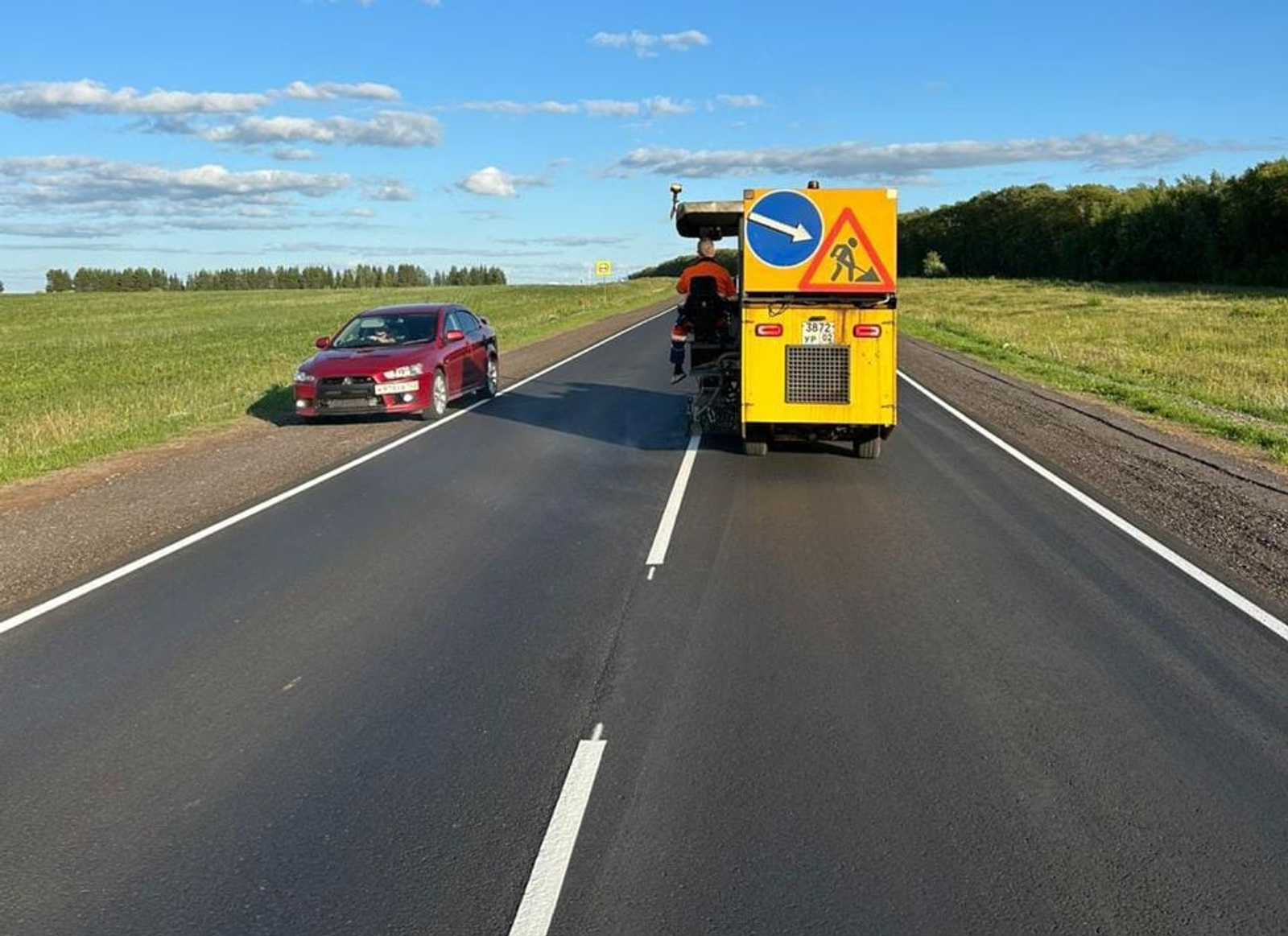 В Башкирии завершили ремонт участков дороги Уфа – Бирск – Янаул