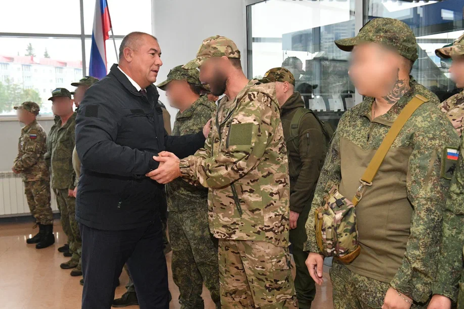 В Уфе в зону СВО проводили бойцов полка «Башкортостан»