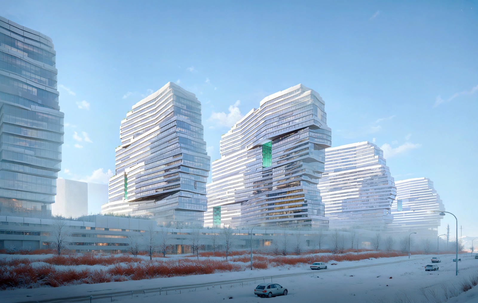 предоставлено представителями архитектурной мастерской Так будут выглядеть высотки вдоль проспекта Салавата Юлаева.