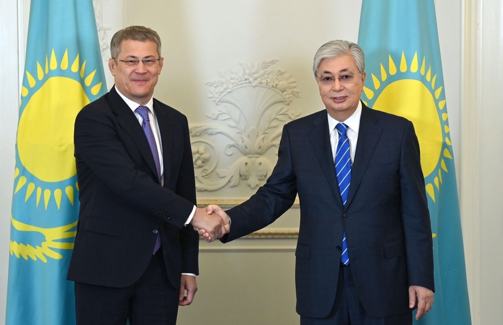 На форуме в Санкт-Петербурге глава Башкирии провел переговоры с президентом Казахстана