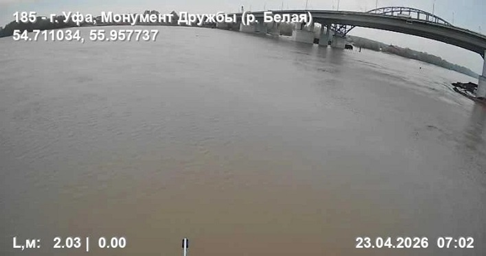 В Уфе стремительно снижается уровень реки Белой