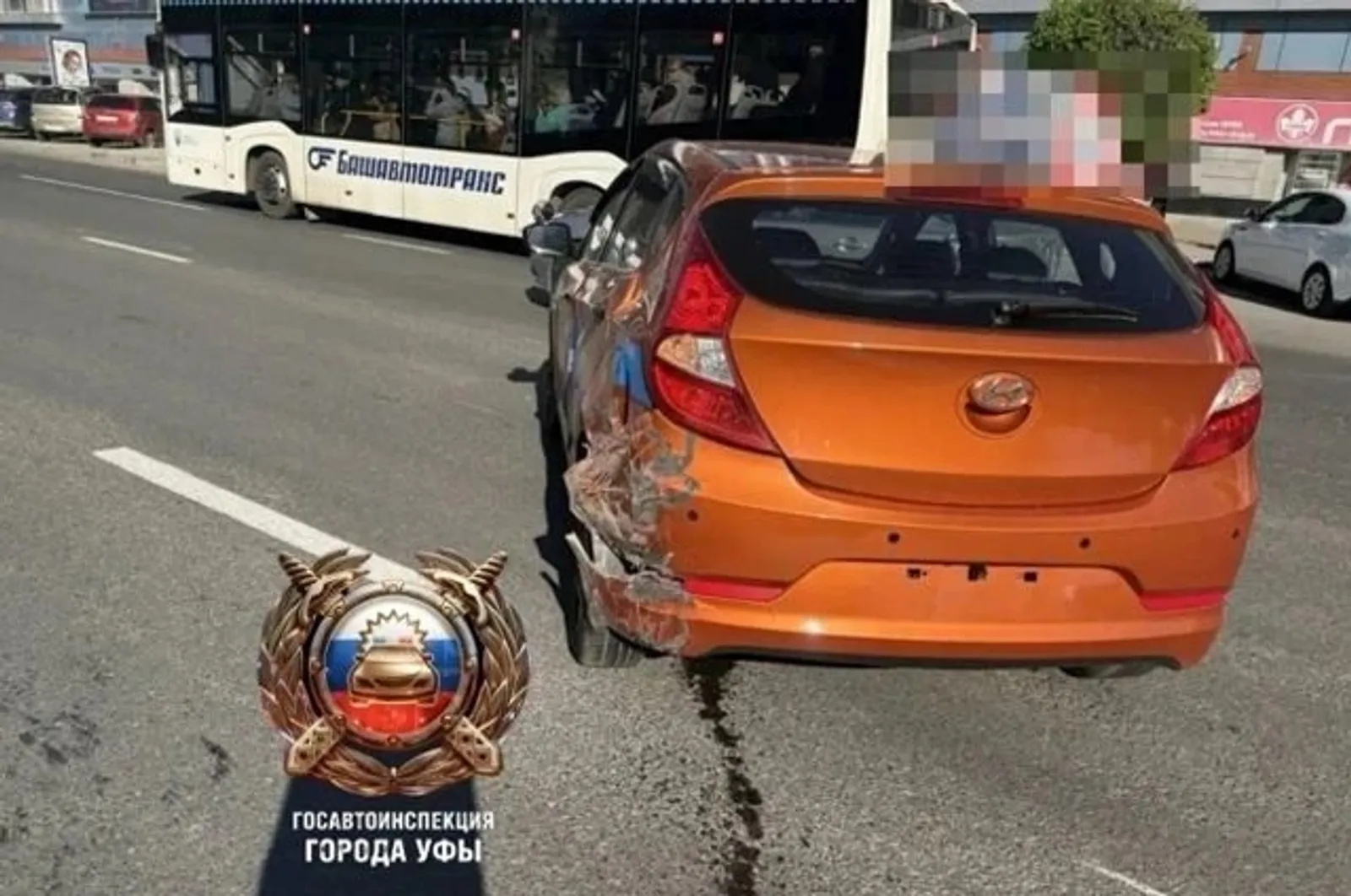 В Уфе ученица автошколы устроила ДТП, в котором пострадали дети