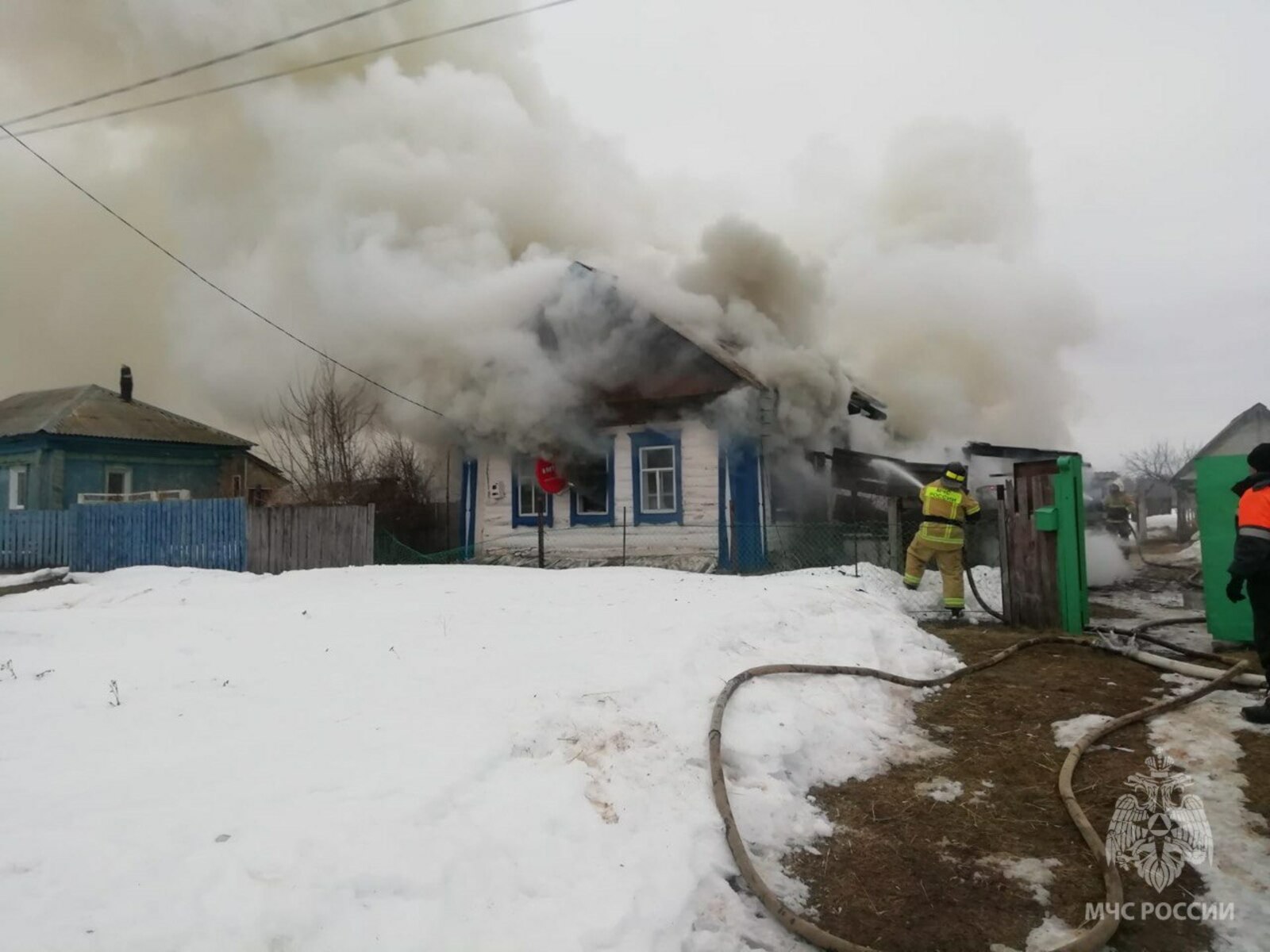 В Башкирии в сгоревшем доме обнаружена погибшая женщина