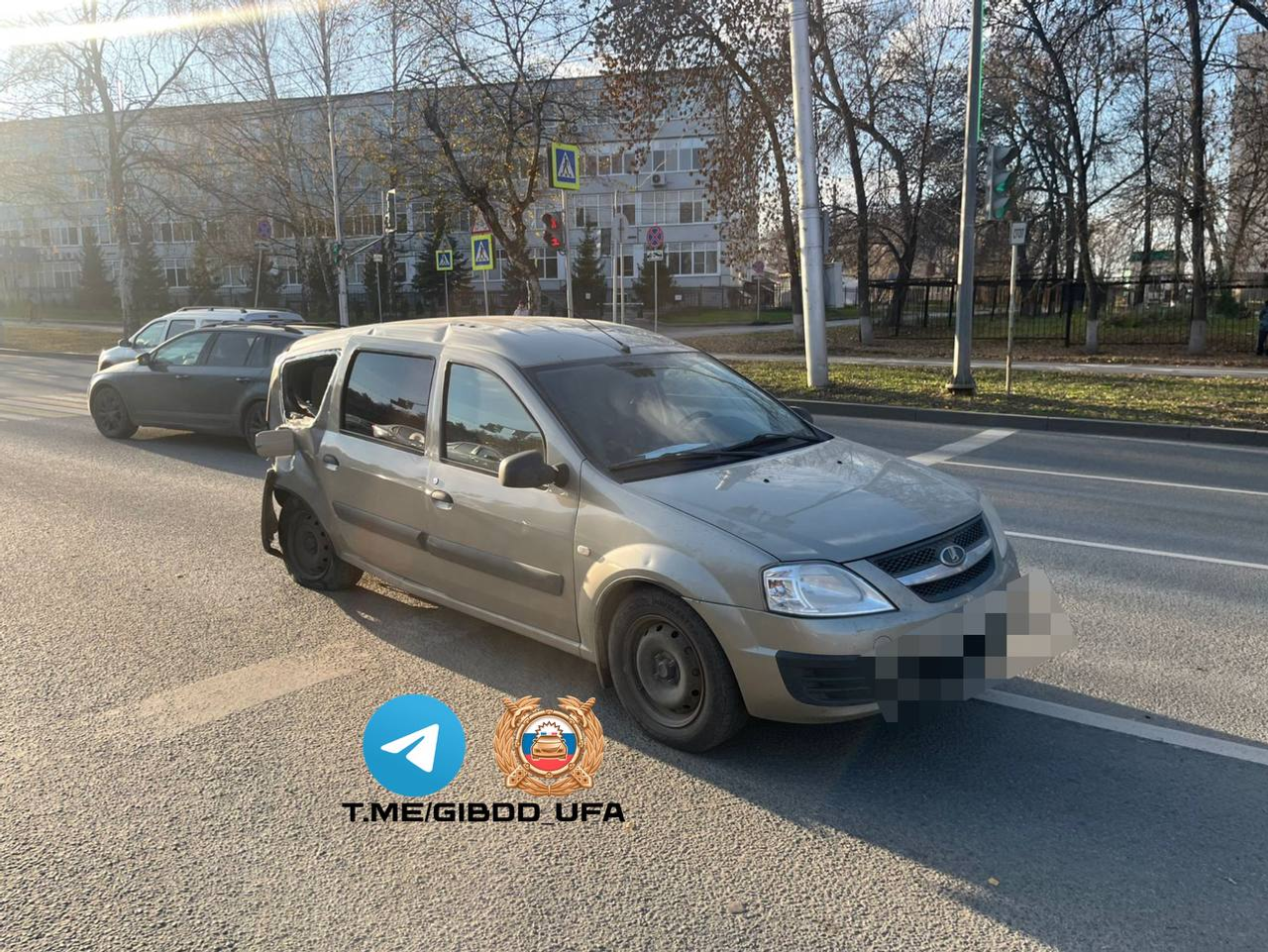 В Уфе после ДТП госпитализирован водитель «Ларгуса»