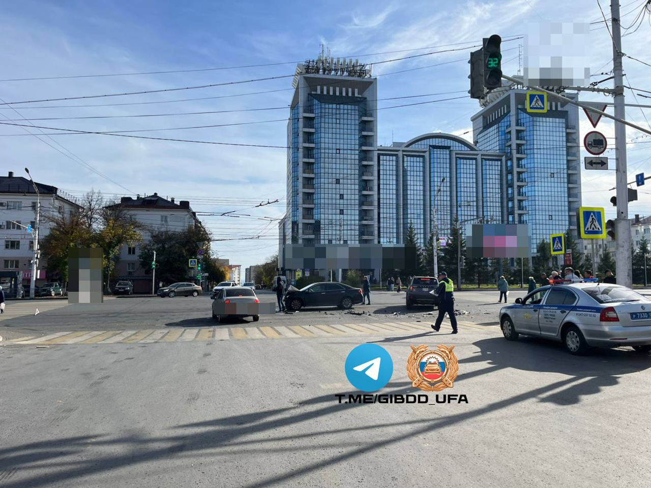 В Уфе после ДТП госпитализирован двухлетний ребёнок