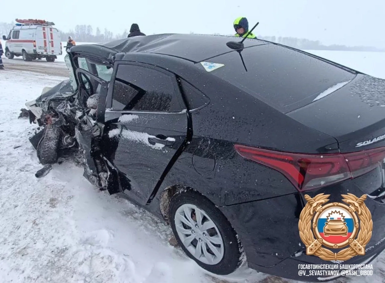 В Башкирии водитель «Хендая» погиб в ДТП