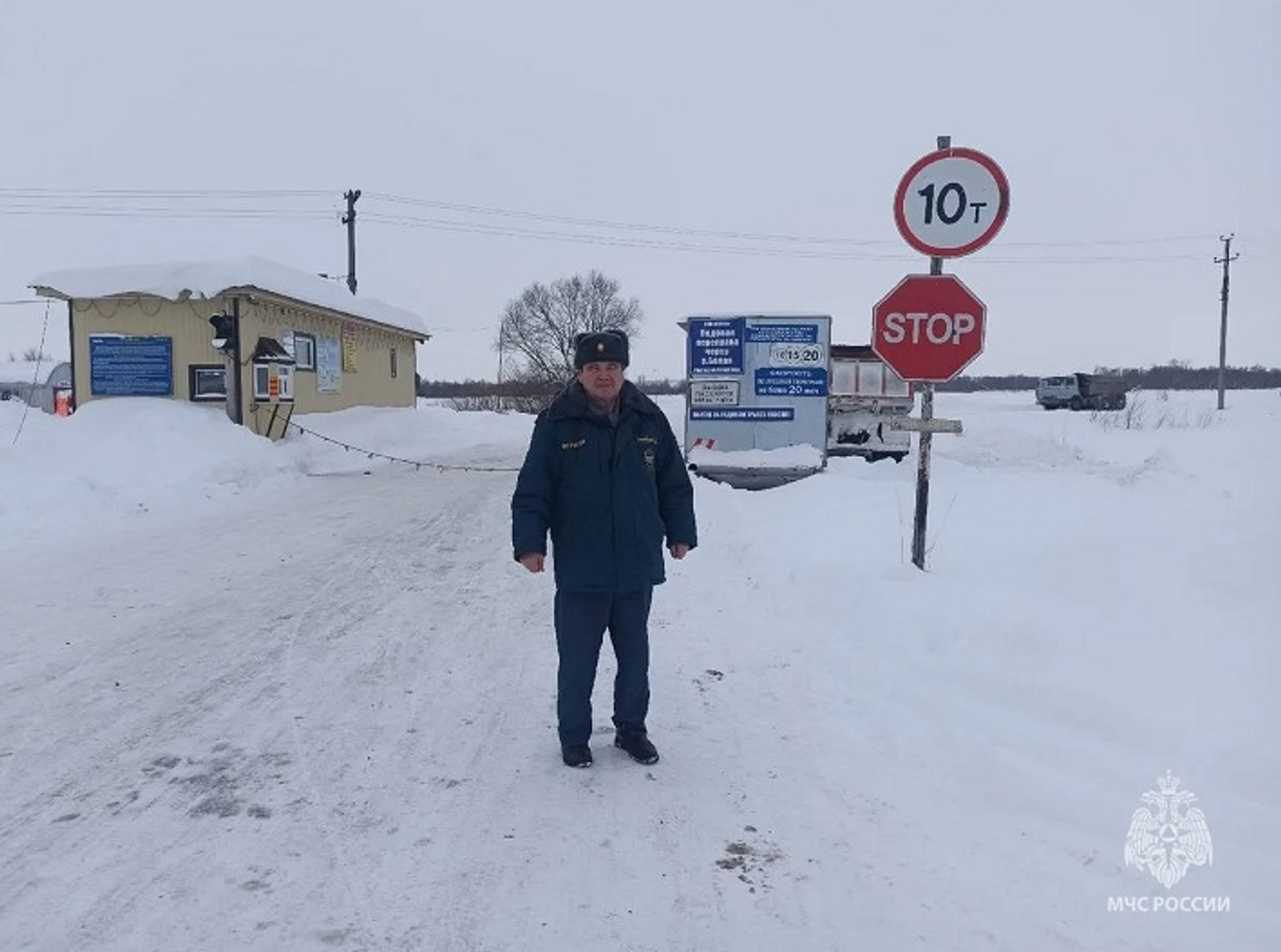 В Башкирии вдвое выросла грузоподъёмность ледовой переправы через Белую