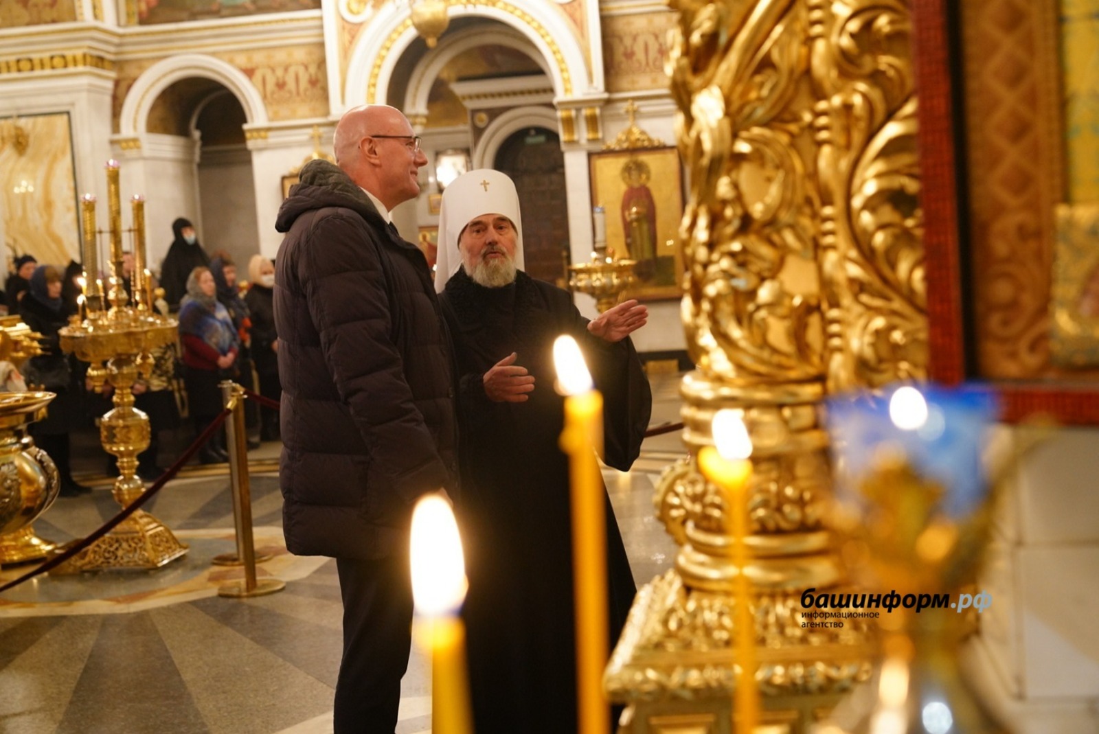 Дмитрий Чернышенко и Радий Хабиров посетили кафедральный собор и исламский университет в Уфе