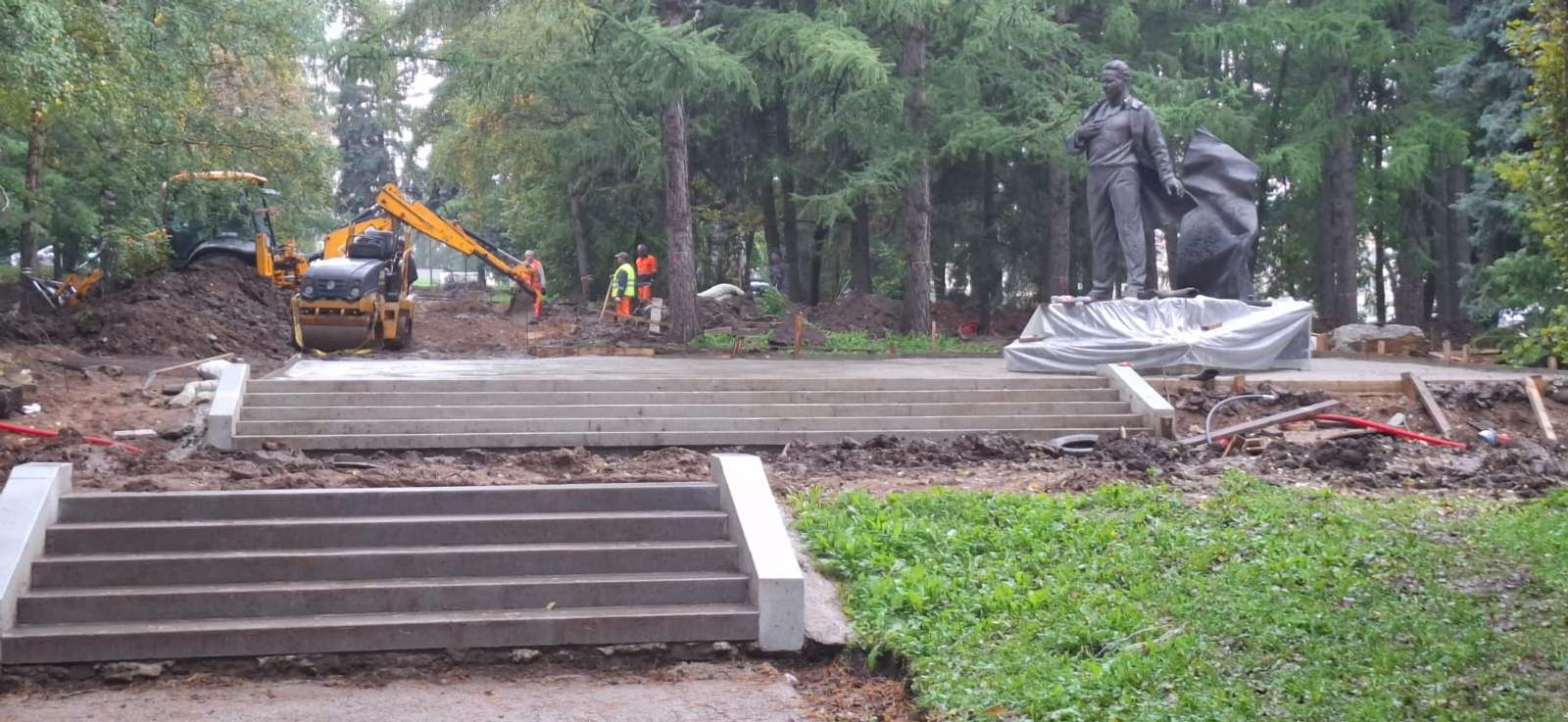 Парк Ленина в Уфе реконструировали более чем на треть