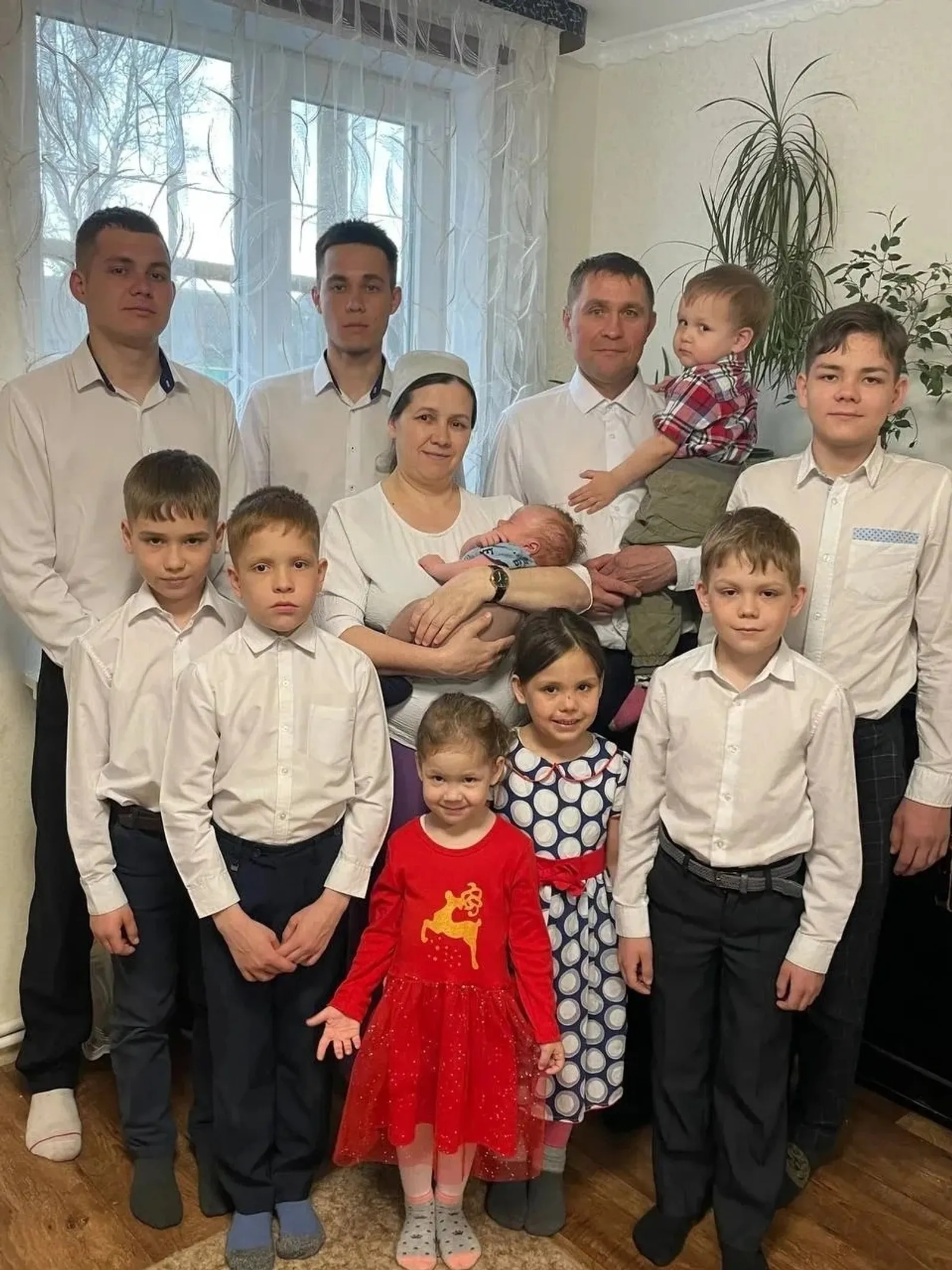 В семье Андреевых из Стерлитамакского района родился десятый ребёнок