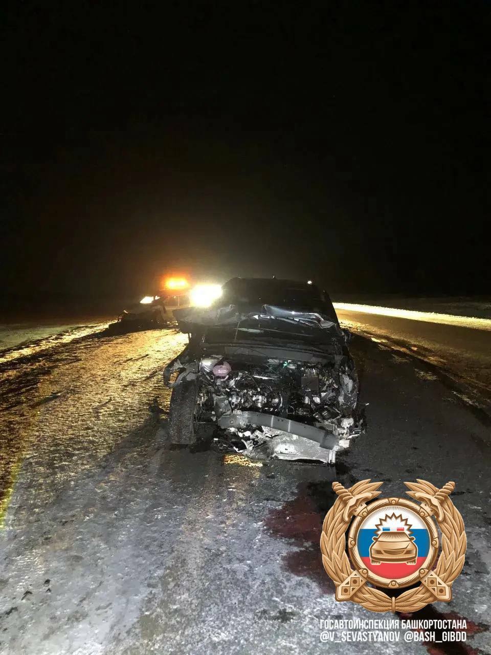 В Башкирии произошло массовое ДТП. Шесть человек отправлены в больницу