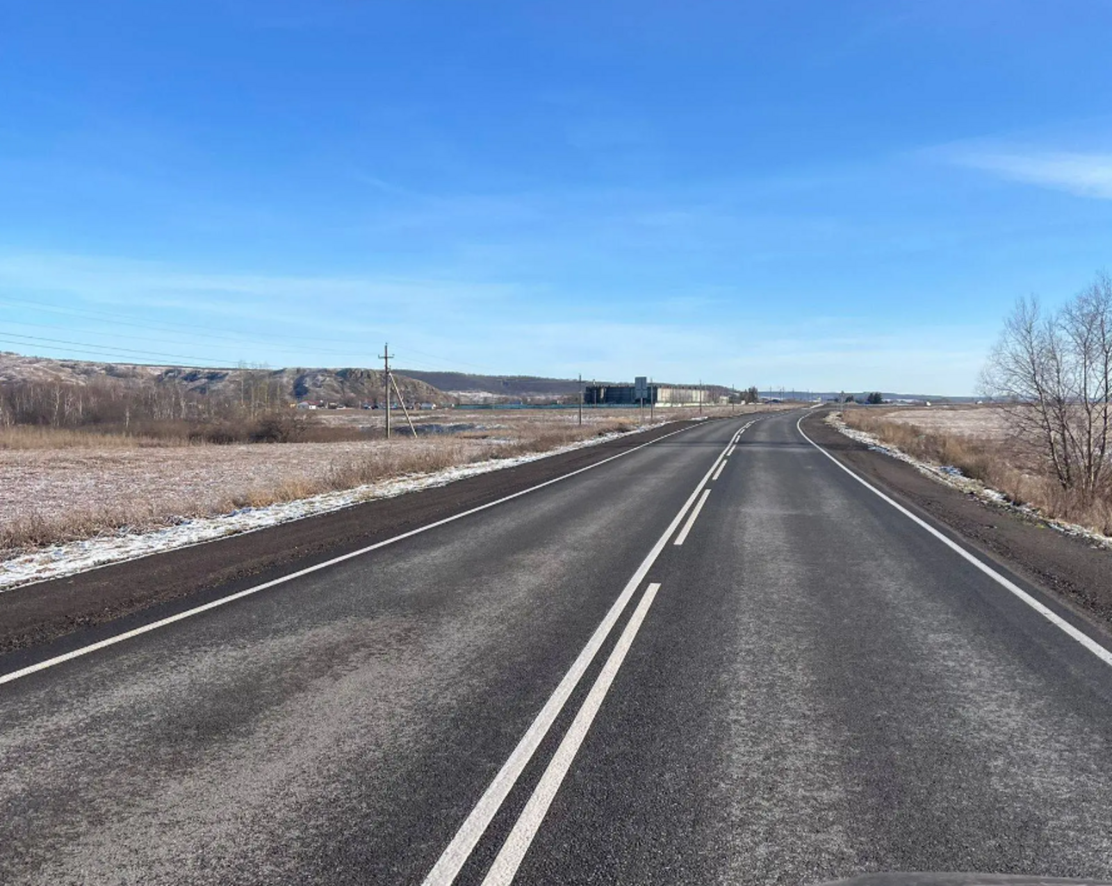 В Башкирии по нацпроекту отремонтировали участок трассы