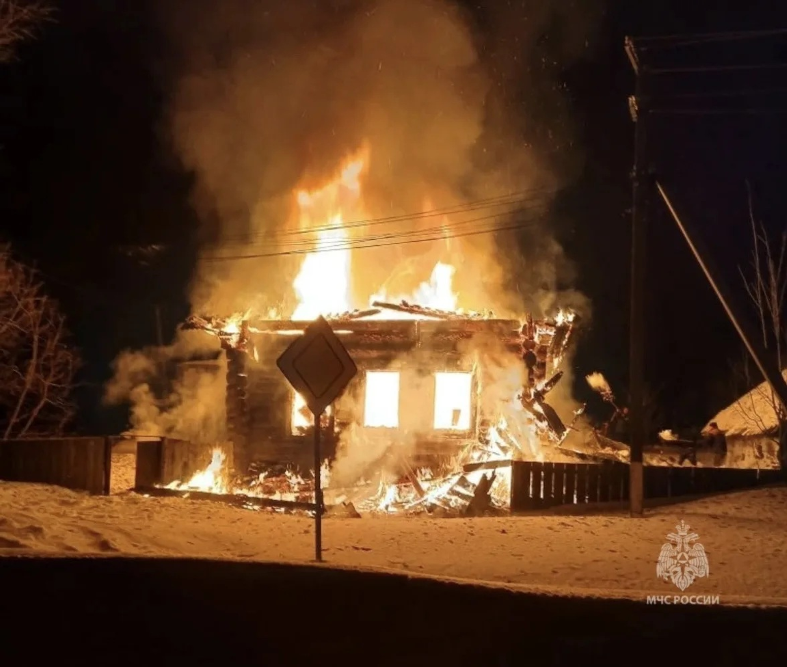 В Калтасинском районе Башкирии женщина погибла в горящем доме