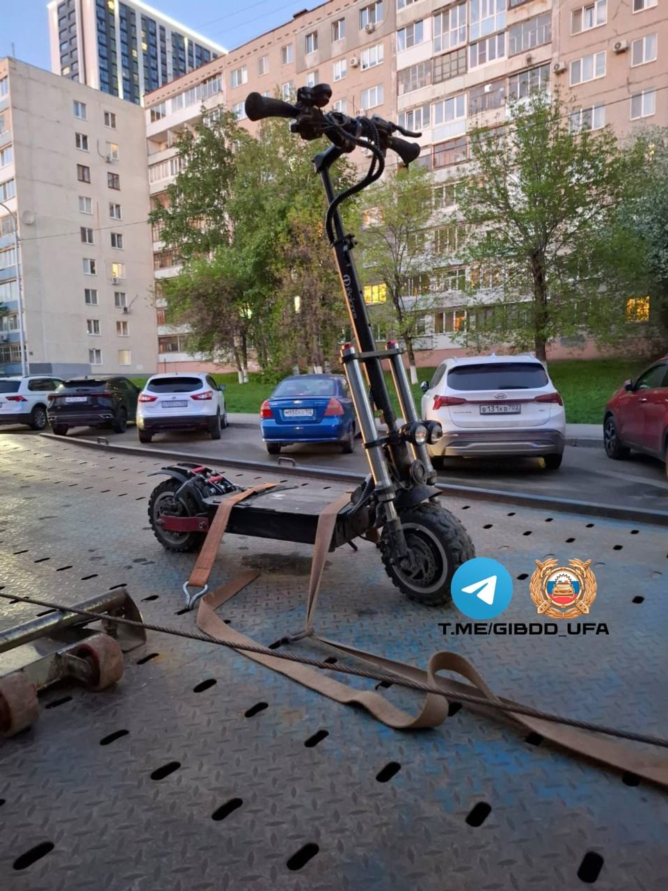 В Уфе задержали пьяного водителя электросамоката