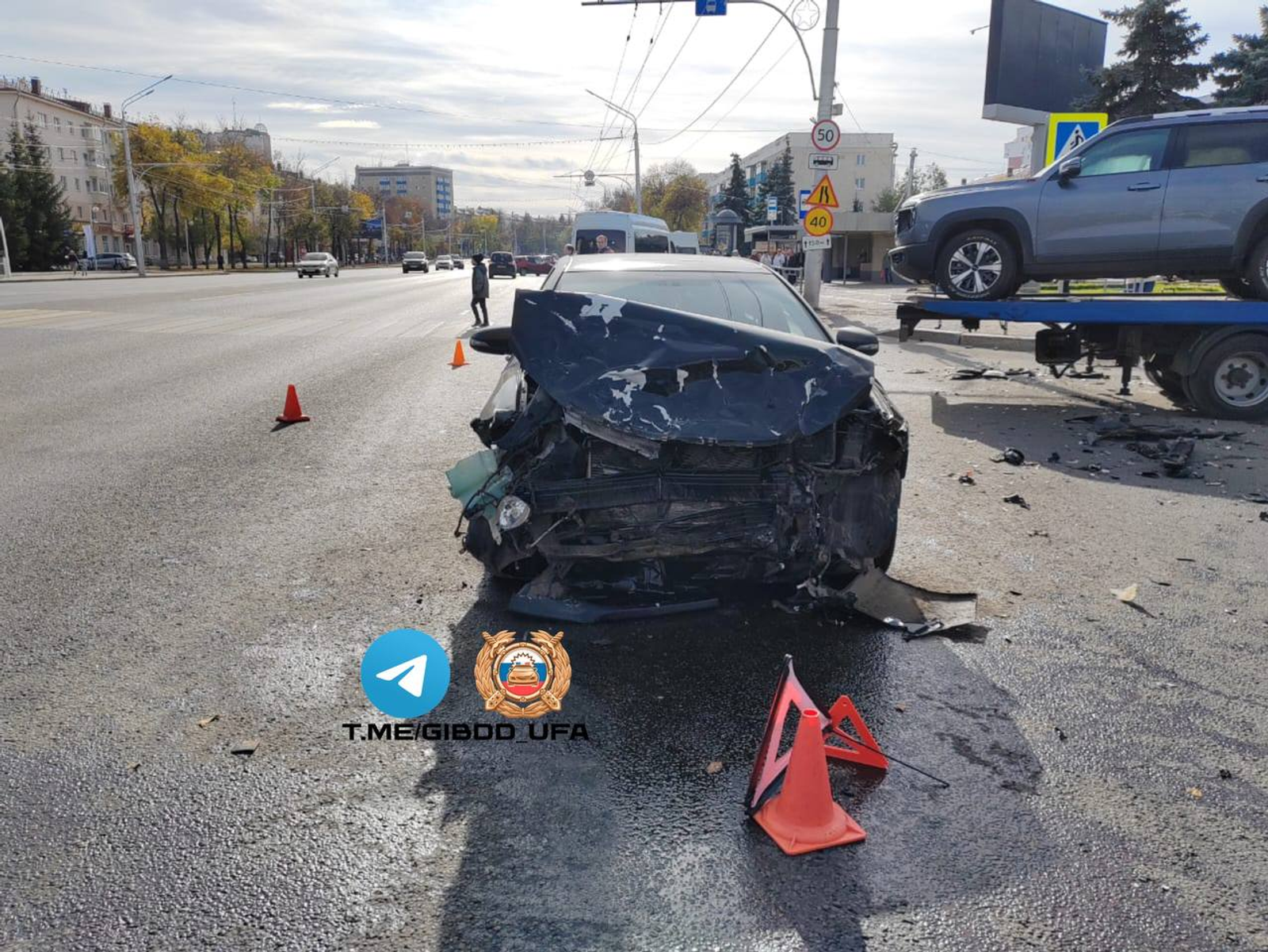 В Уфе после ДТП госпитализирован двухлетний ребёнок