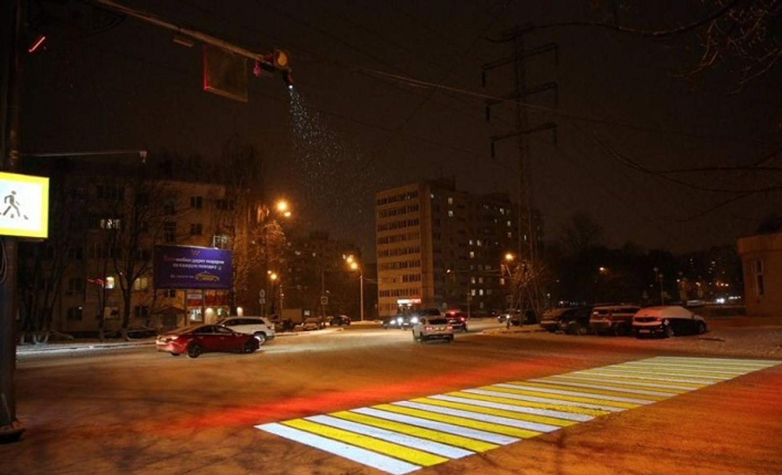 В Уфе у школ оборудуют светящиеся «зебры»