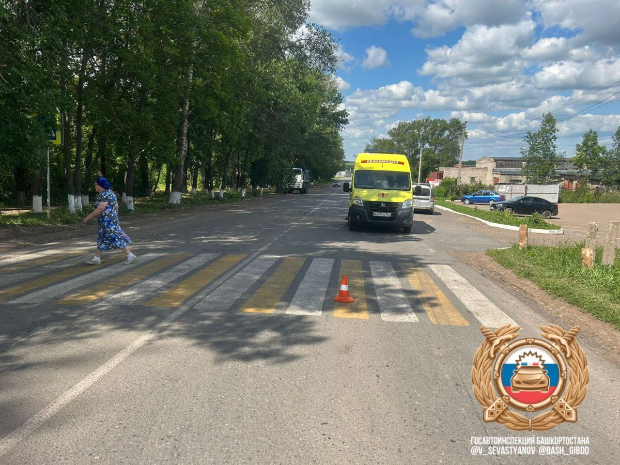 В Уфимском районе на пешеходном переходе задавили пенсионерку