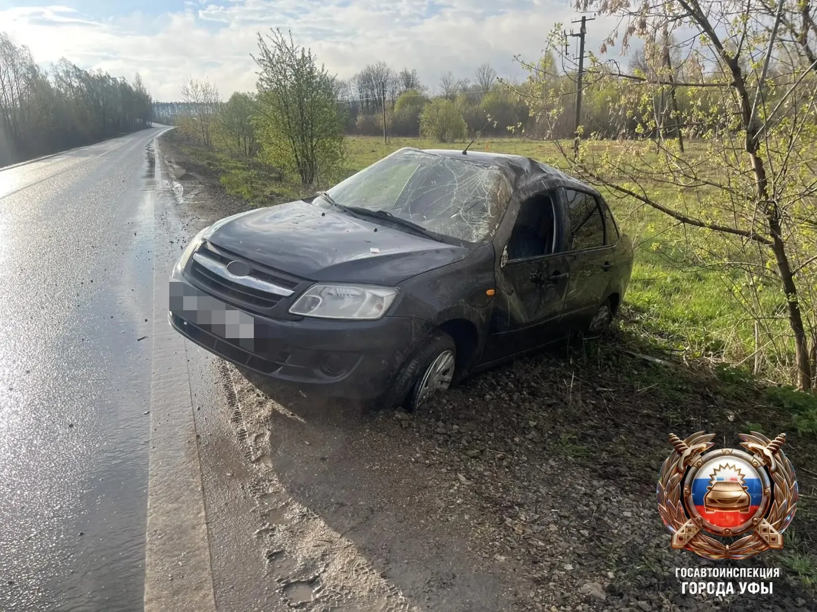 В Башкирии после ДТП госпитализирован водитель «Лады»