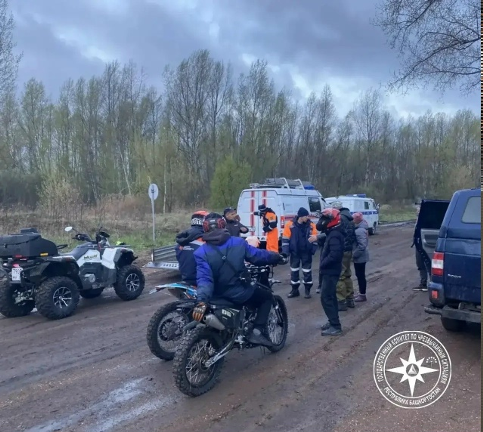 В Башкирии питбайкеры попали в грязевую ловушку