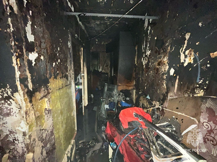 В Башкирии ночью дважды горели квартиры в многоэтажках