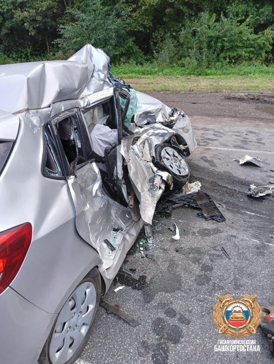 В Башкирии в столкновении с грузовиком погибла пассажирка легковушки