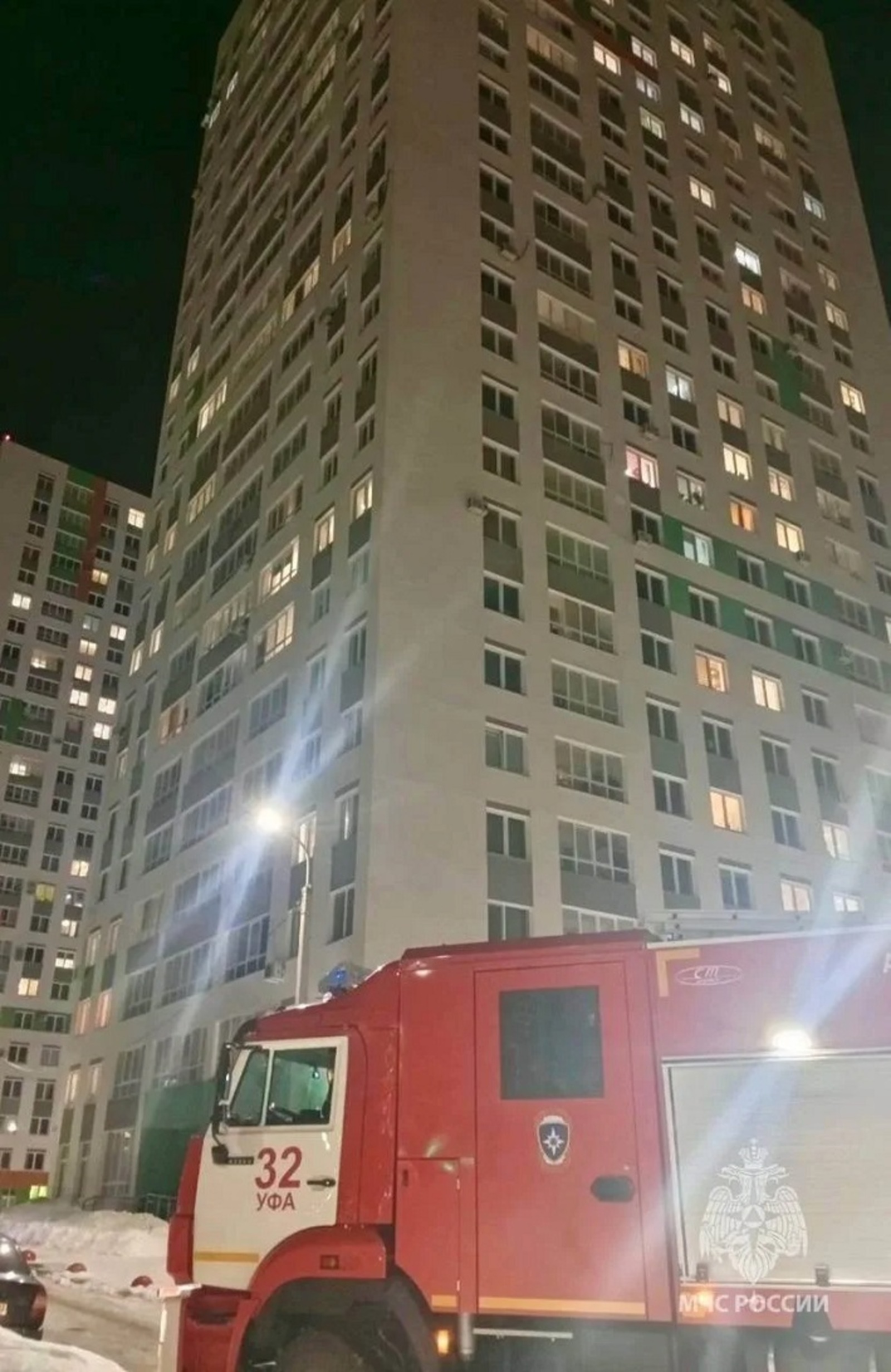 В Уфе спасли из горящей квартиры семилетнего мальчика