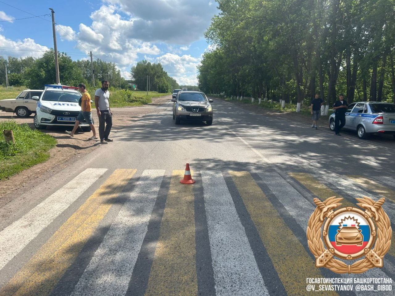 В Уфимском районе на пешеходном переходе задавили пенсионерку