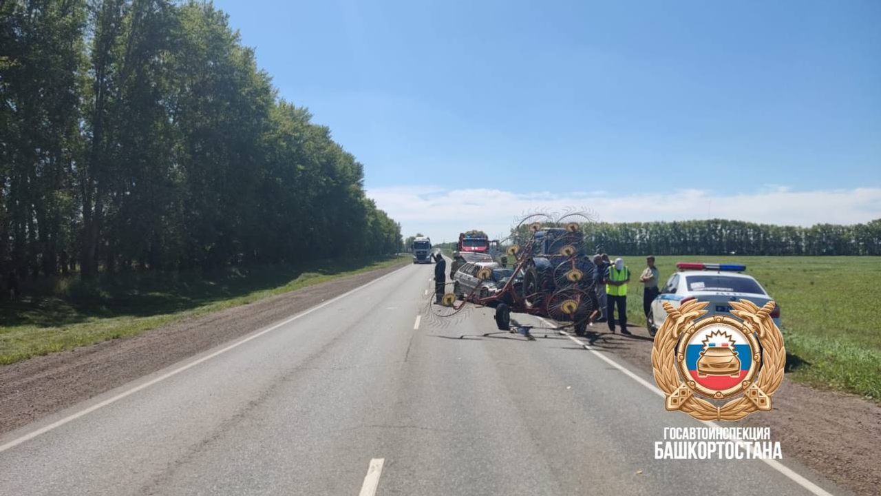 В Башкирии пассажирка отечественной легковушки погибла в ДТП