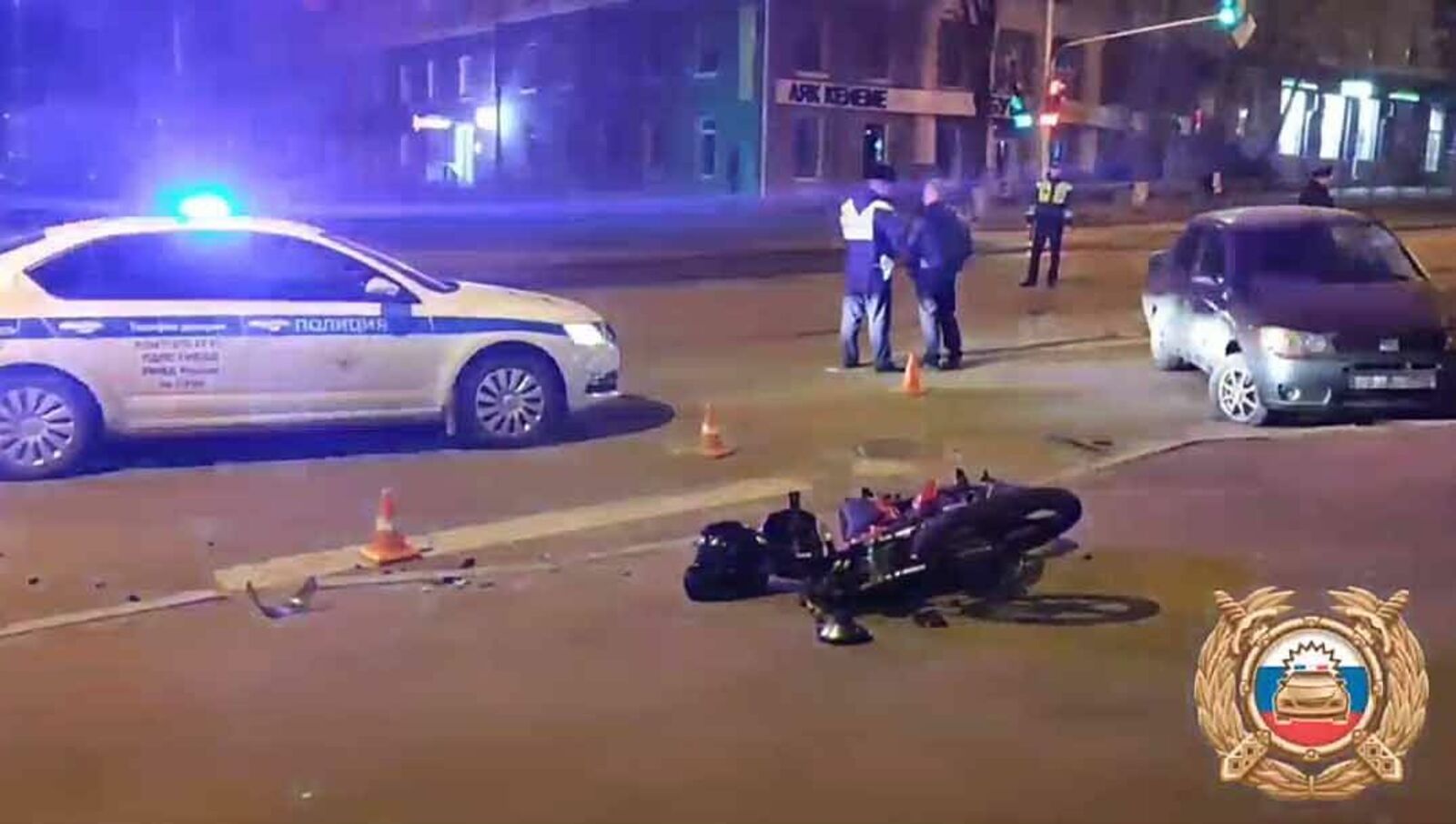 В Уфе после ДТП госпитализированы 14-летний водитель мотоцикла и его 15-летний пассажир
