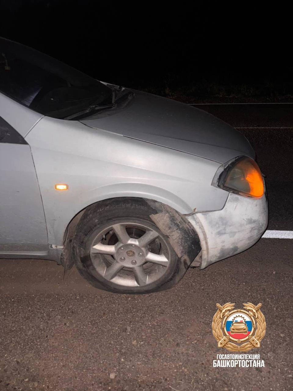 В Башкирии водитель легковушки задавил лежавшего на дороге пешехода