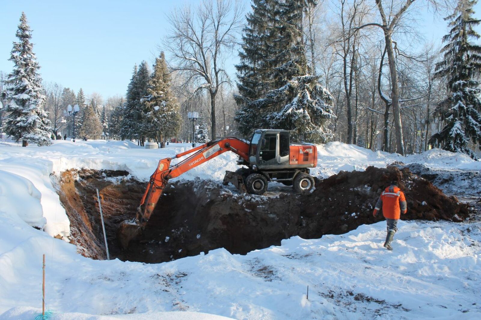 В парке имени Ленина в Уфе начались работы на фонтанах