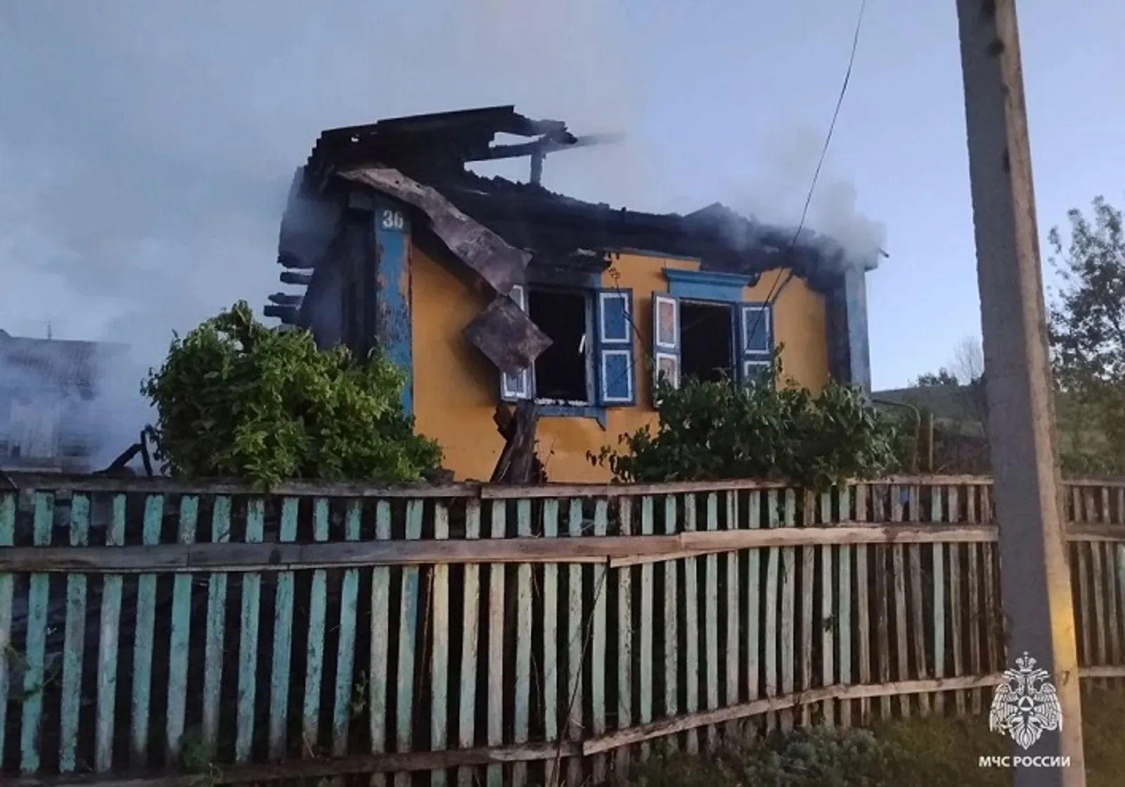 В Башкирии в ночном пожаре погиб пожилой мужчина