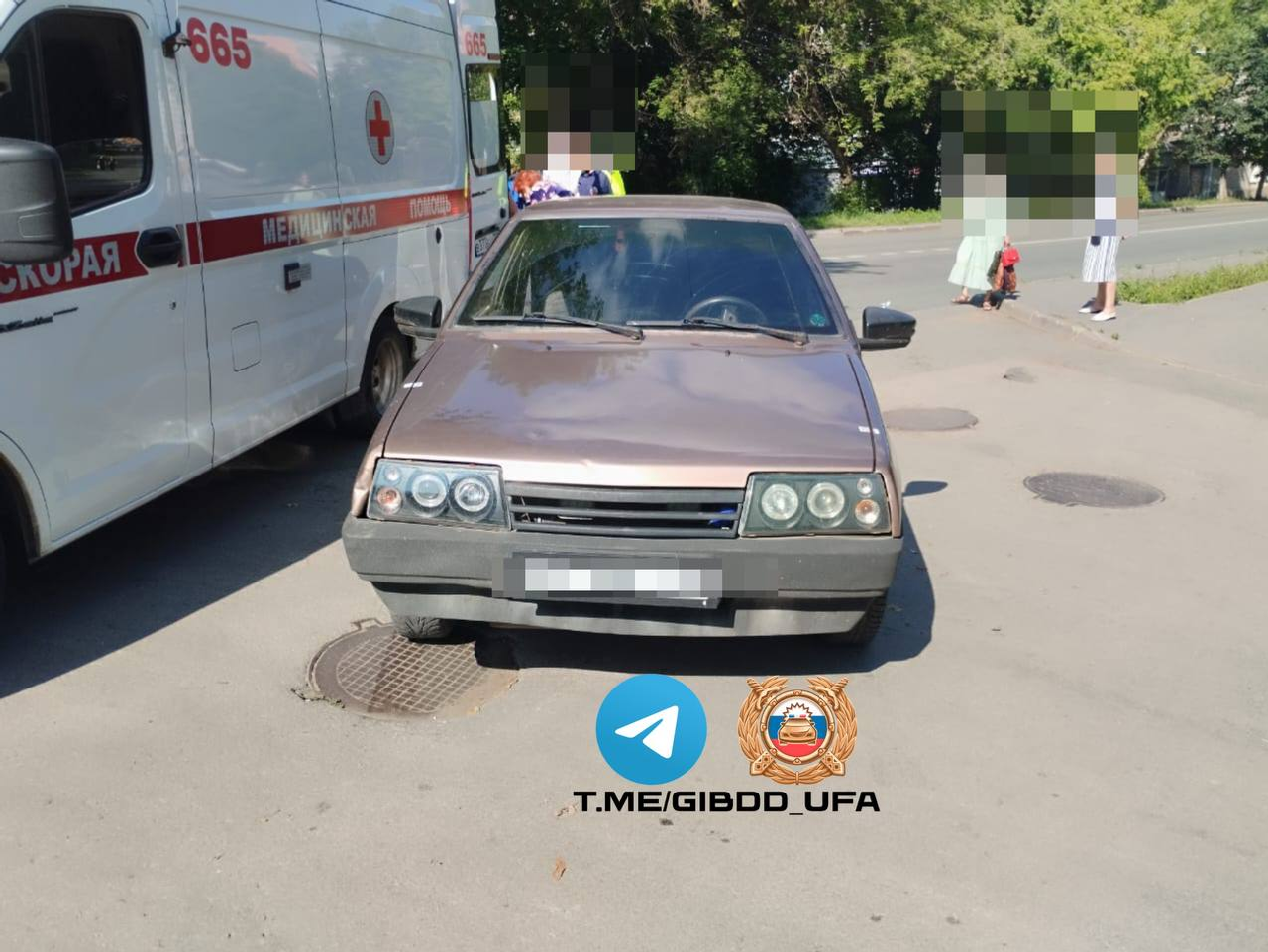 В Уфе после наезда госпитализирован подросток