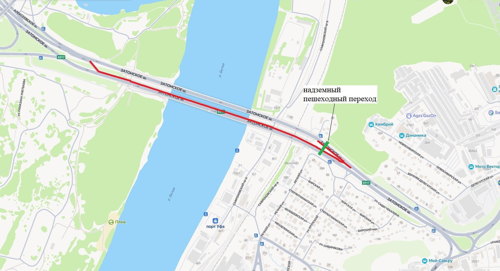 В Уфе частично перекроют Затонский мост