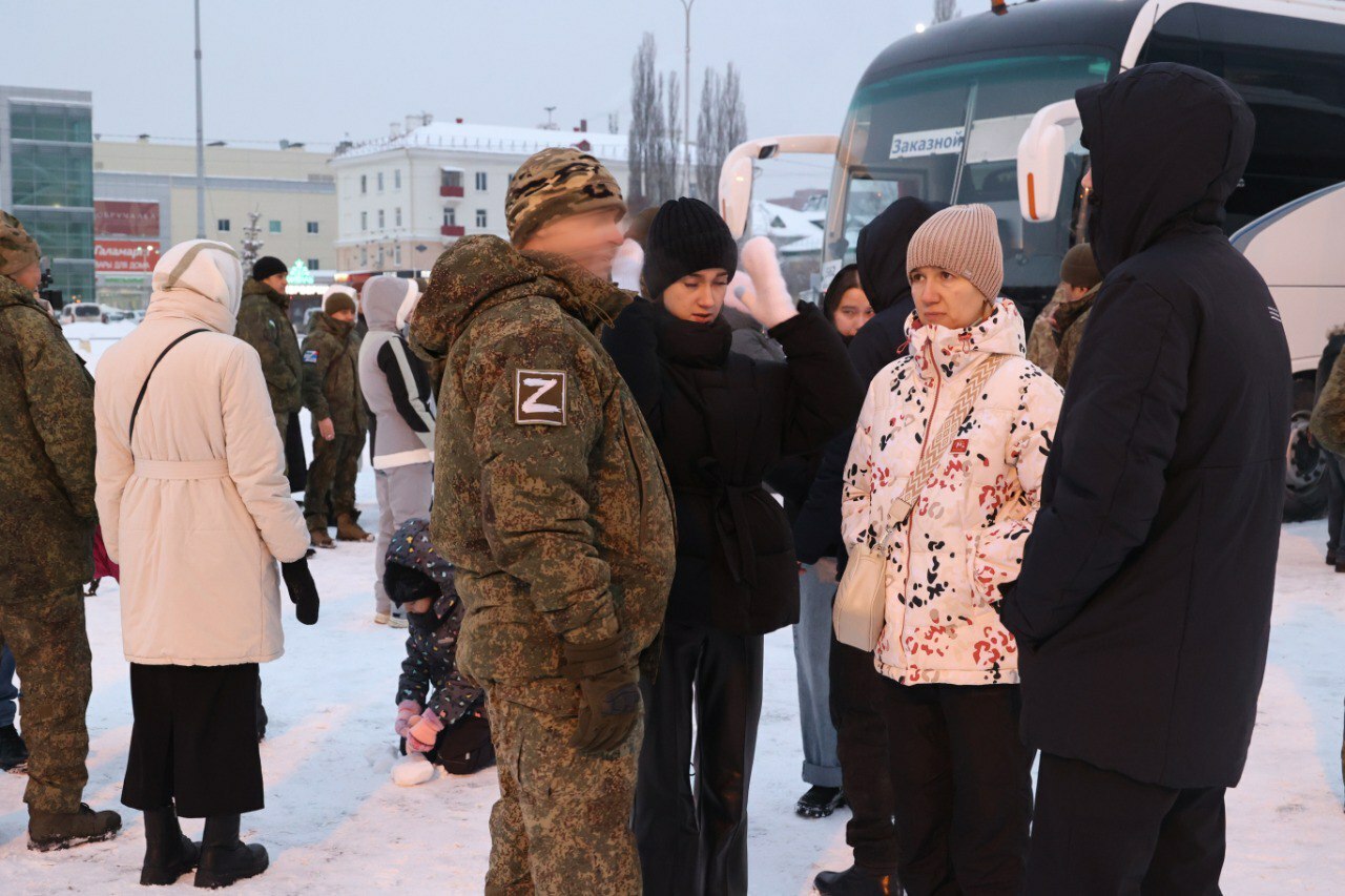 В Уфе бойцов полка «Башкортостан» проводили в зону СВО после отпуска