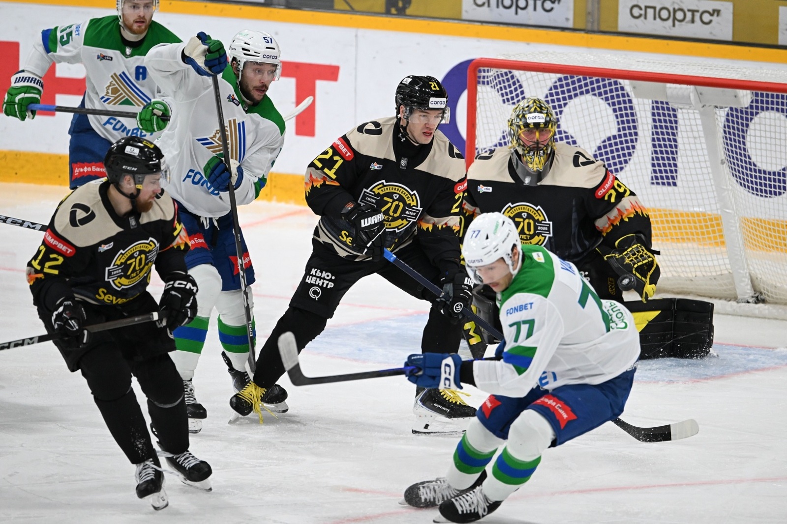 «Салават Юлаев» на выезде победил «Северсталь»