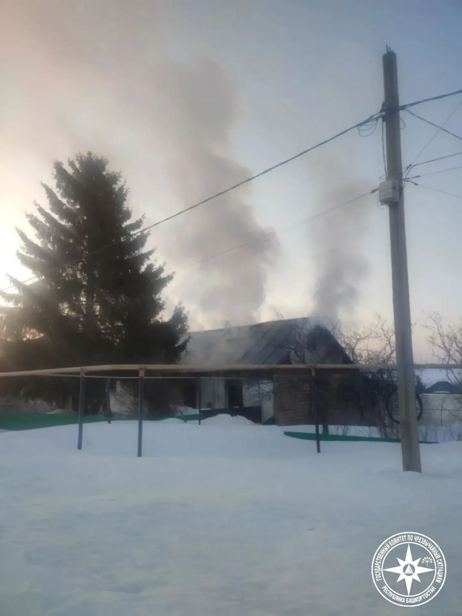 В Башкирии 75-летний мужчина погиб при пожаре