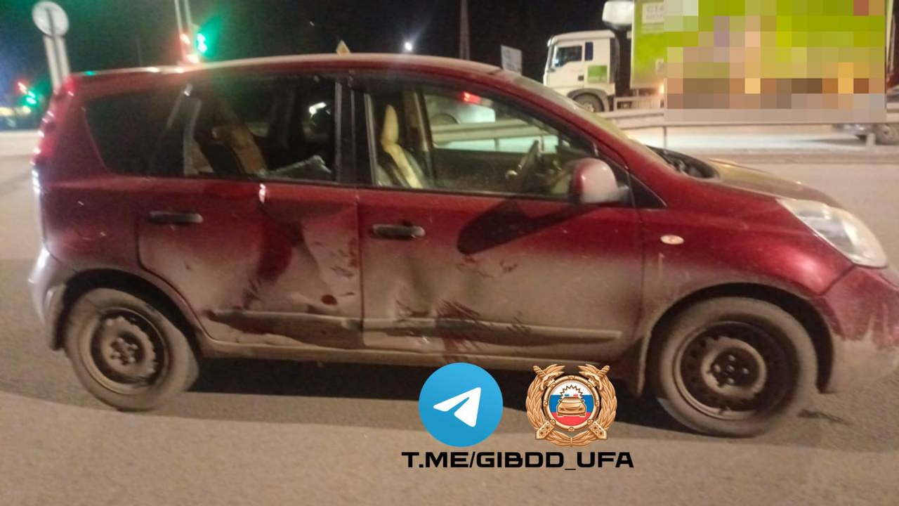 В Уфе после ДТП госпитализирован водитель питбайка