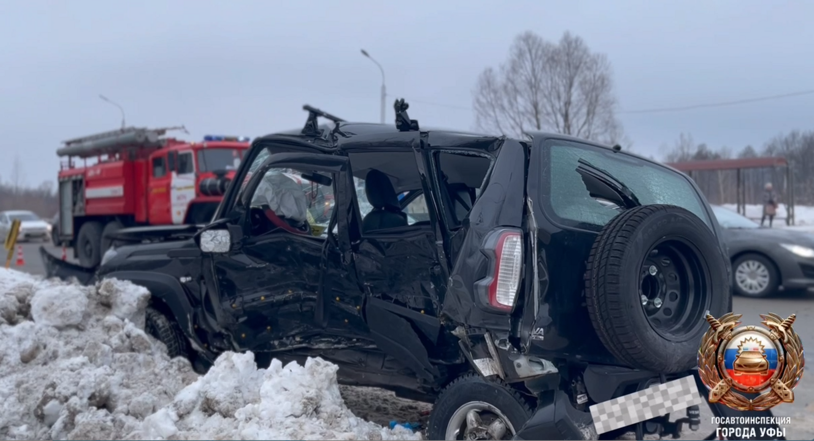 В Уфе водитель «Нивы» погиб в ДТП