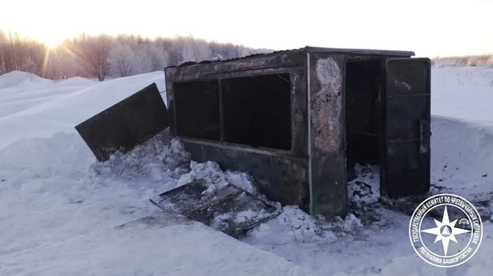 В Башкирии в бытовке сгорел мужчина