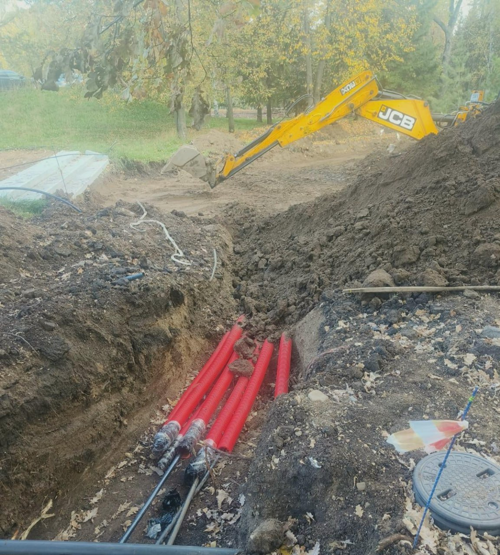 В парке Ленина в Уфе приступили к устройству дорожек и инженерных сетей