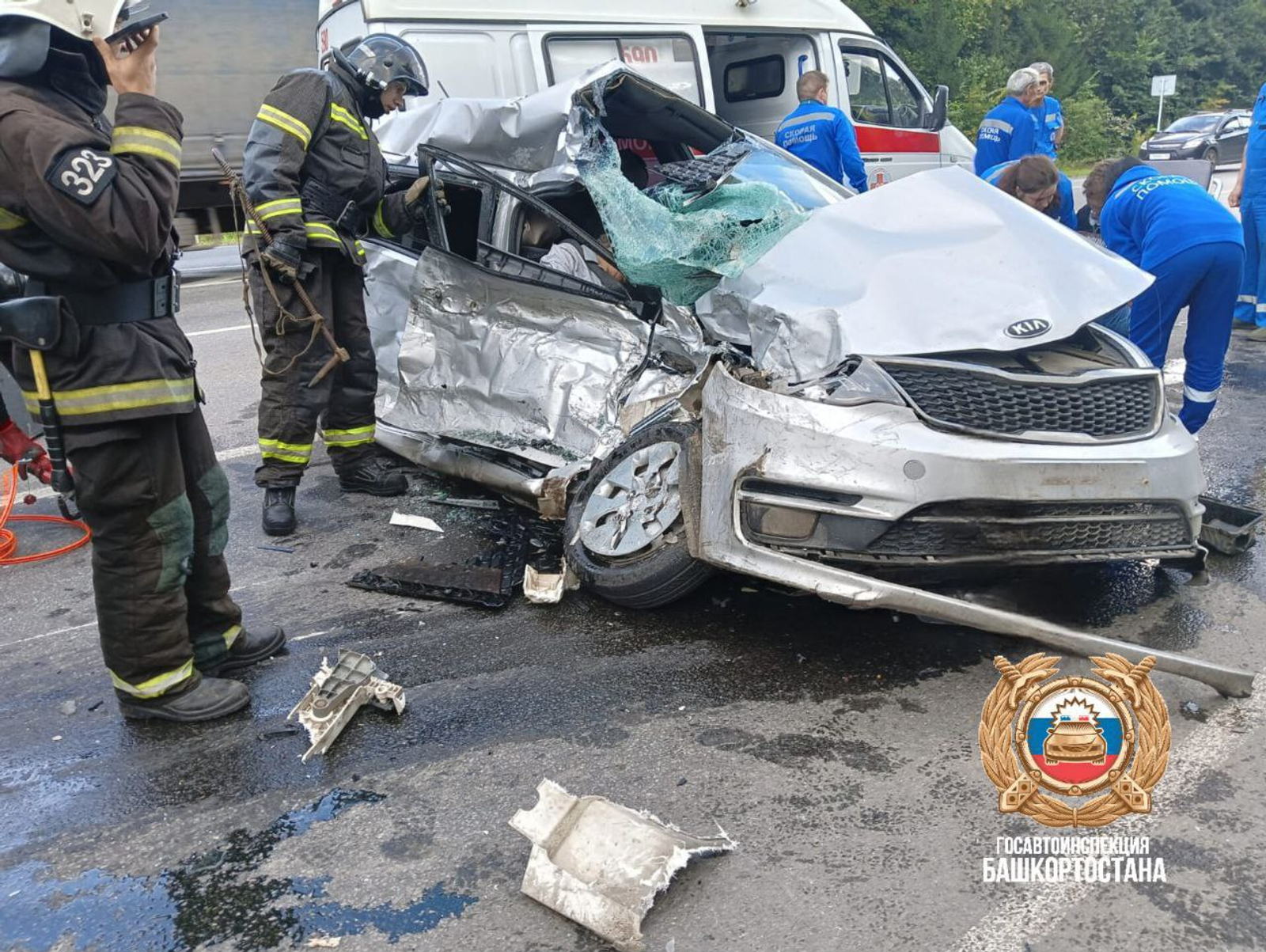 В Башкирии в столкновении с грузовиком погибла пассажирка легковушки