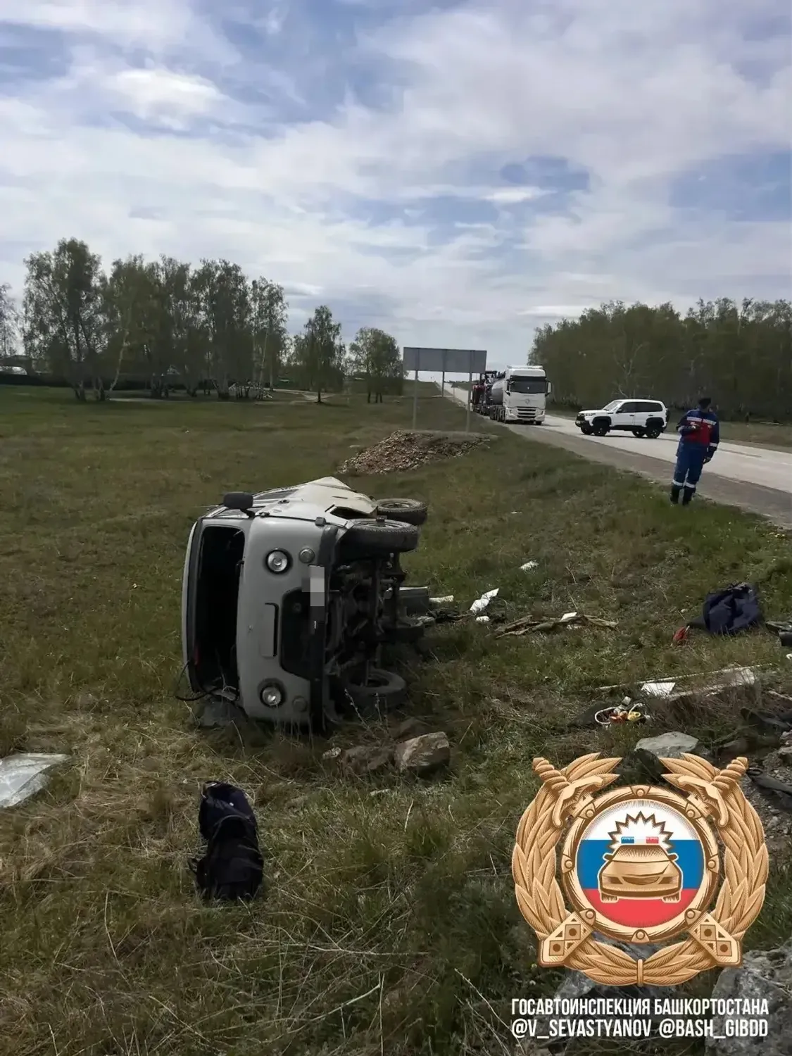 В Башкирии в ДТП погиб человек, четверо госпитализированы