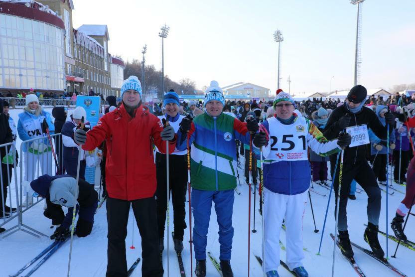 В Уфе прошли массовые соревнования «Лыжня России»