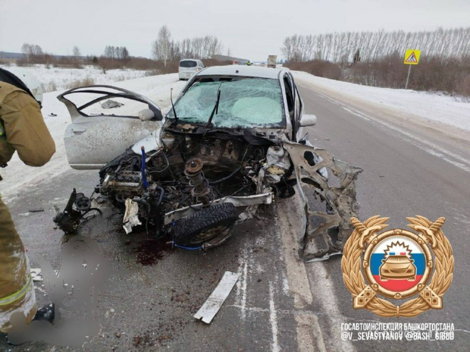 В аварии под Уфой погибли два человека