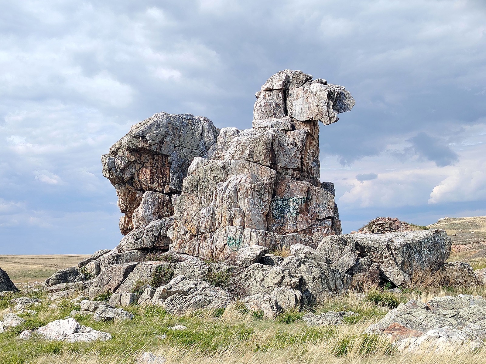 автора Скала Верблюд — единственная горная достопримечательность восточного Оренбуржья.