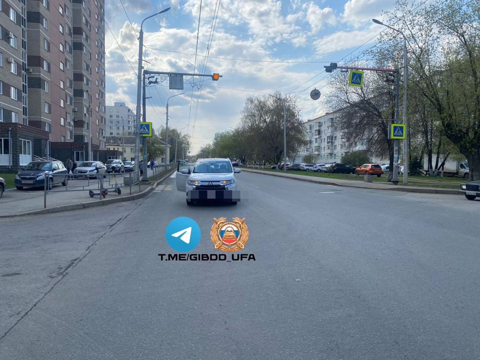 В Уфе после наезда госпитализирован ребёнок